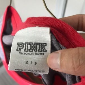 PINK Victoria's Secret Tops - red and gray shirt from Pink. PINK Victoria's Secret Tops - red and gray shirt from Pink.